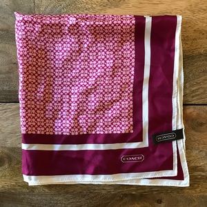 Pink Coach scarf